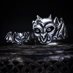 Baby Gargoyle Ring - Sterling Silver Gothic Creature Ring