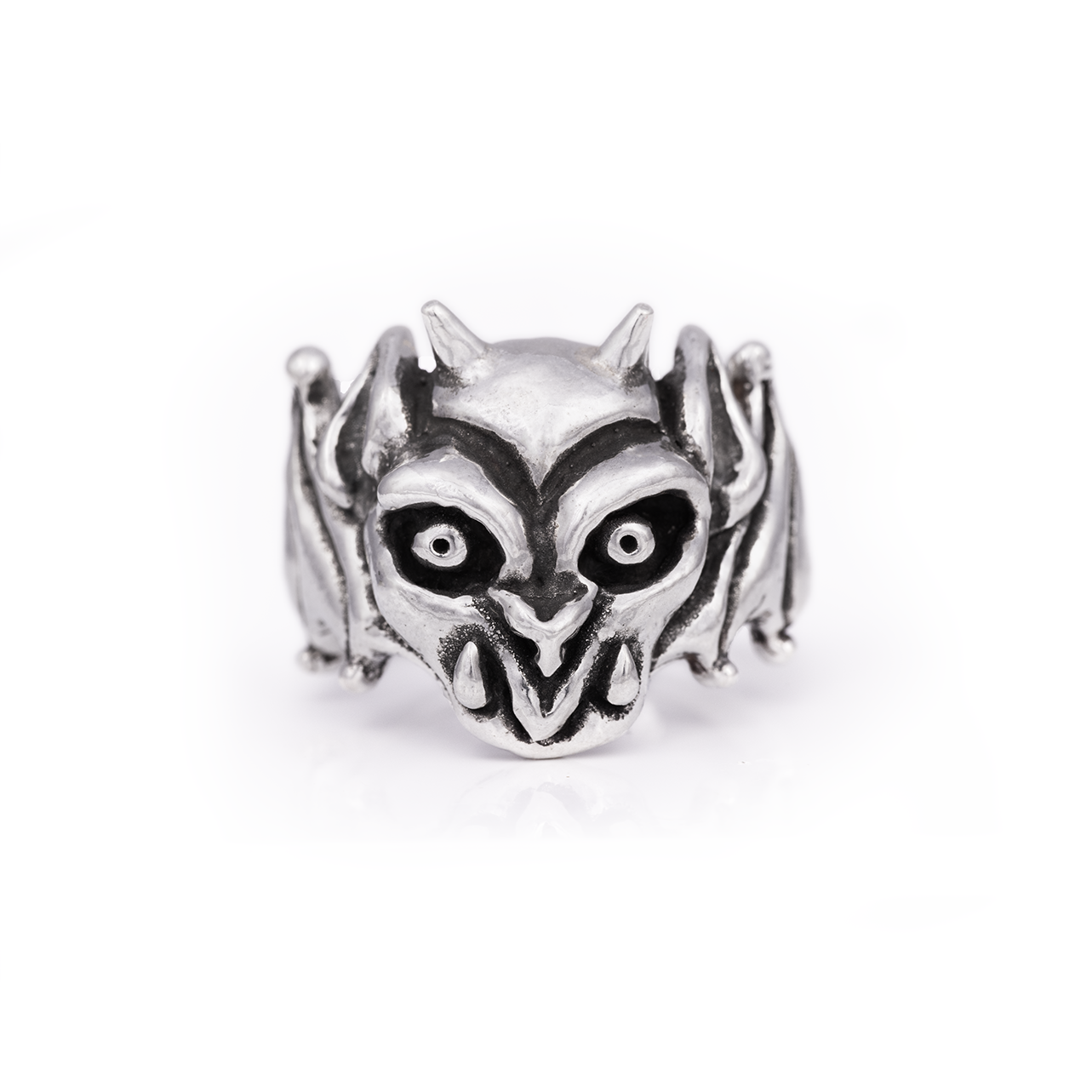 Gargoyle Ring - Sterling Silver Gothic Guardian Ring
