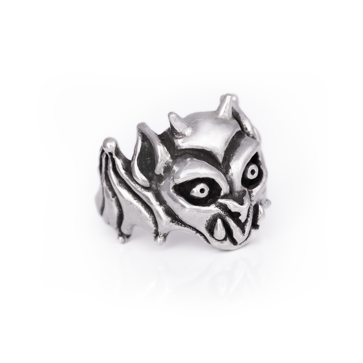 Gargoyle Ring - Sterling Silver Gothic Guardian Ring