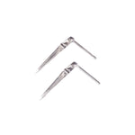 Little Ankh Dagger Stud Earrings - Sterling Silver Egyptian Cross Dagger Studs