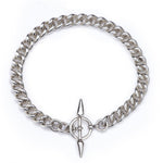 Archer Toggle Bracelet - Sterling Silver Chain Toggle Bracelet