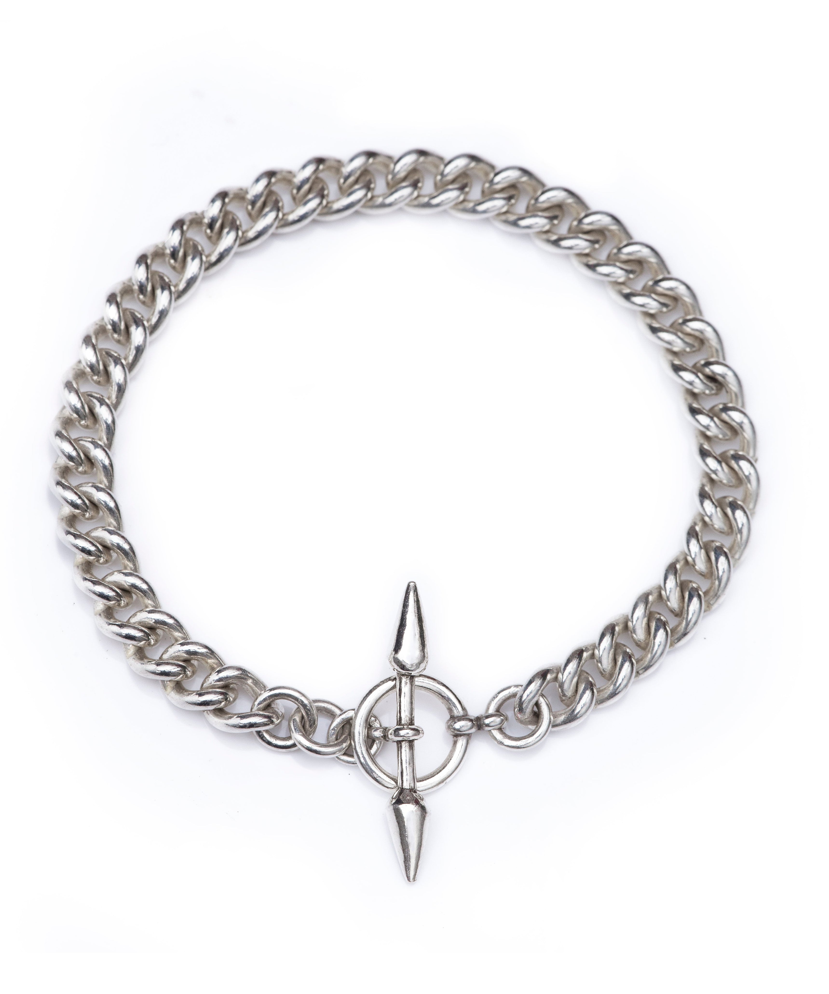 Archer Toggle Bracelet - Sterling Silver Chain Toggle Bracelet