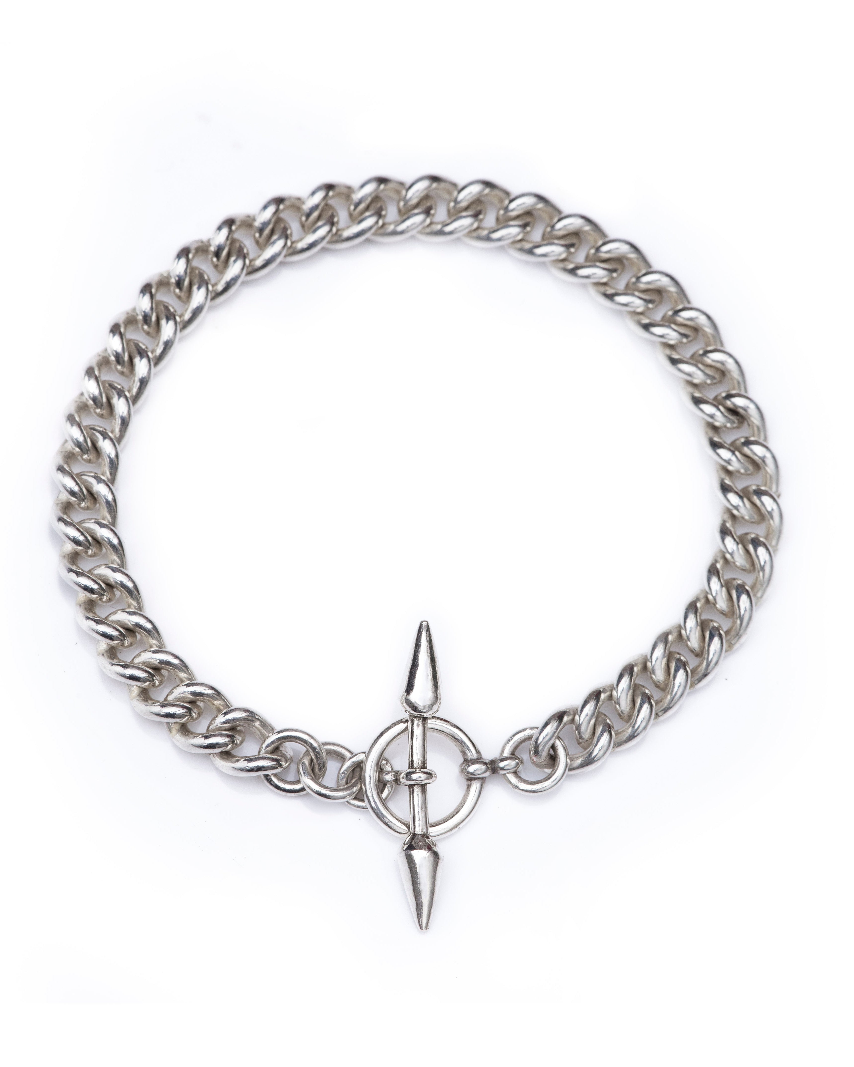 Archer Toggle Bracelet - Sterling Silver Chain Toggle Bracelet