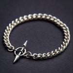 Archer Toggle Bracelet - Sterling Silver Chain Toggle Bracelet