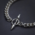 Archer Toggle Bracelet - Sterling Silver Chain Toggle Bracelet