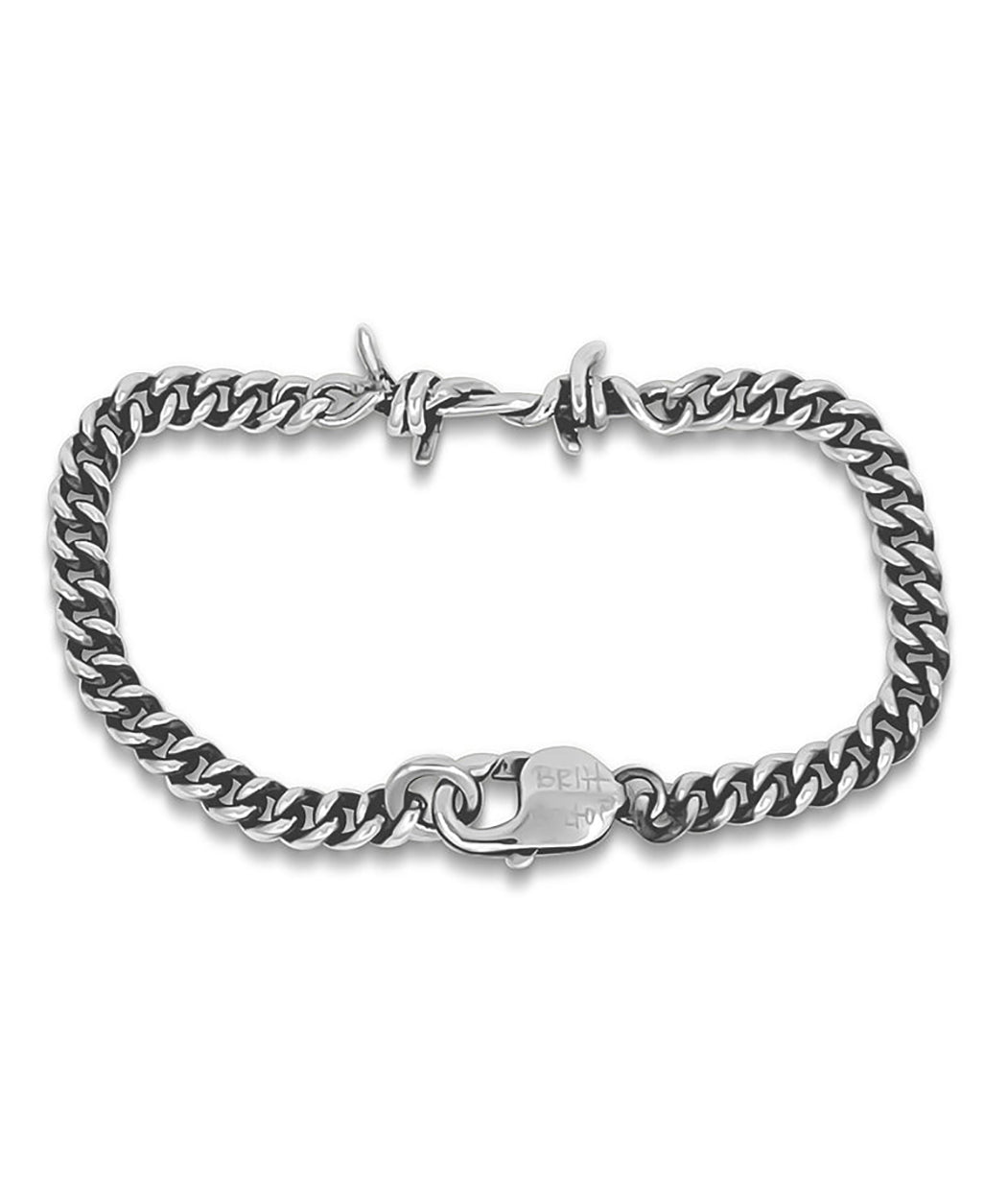 BARBED WIRE CURB CHAIN BRACELET