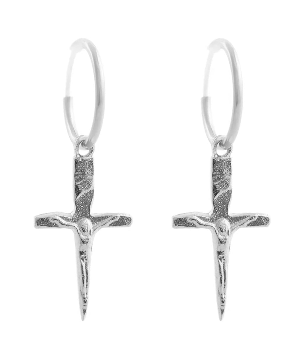 CRUCIFIX DAGGER HOOP