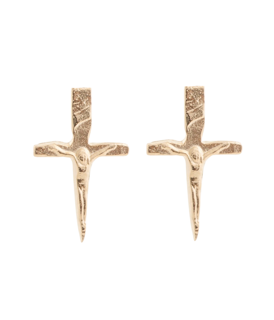 Dagger Stud 14k Gold