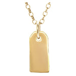 GRAVESTONE PENDANT 14K