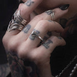 Maidenshield Ring - Sterling Silver Protective Crest Ring