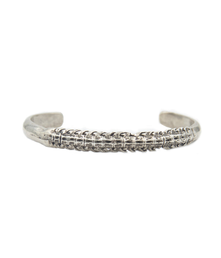 SKATE SPINE SILVER CUFF