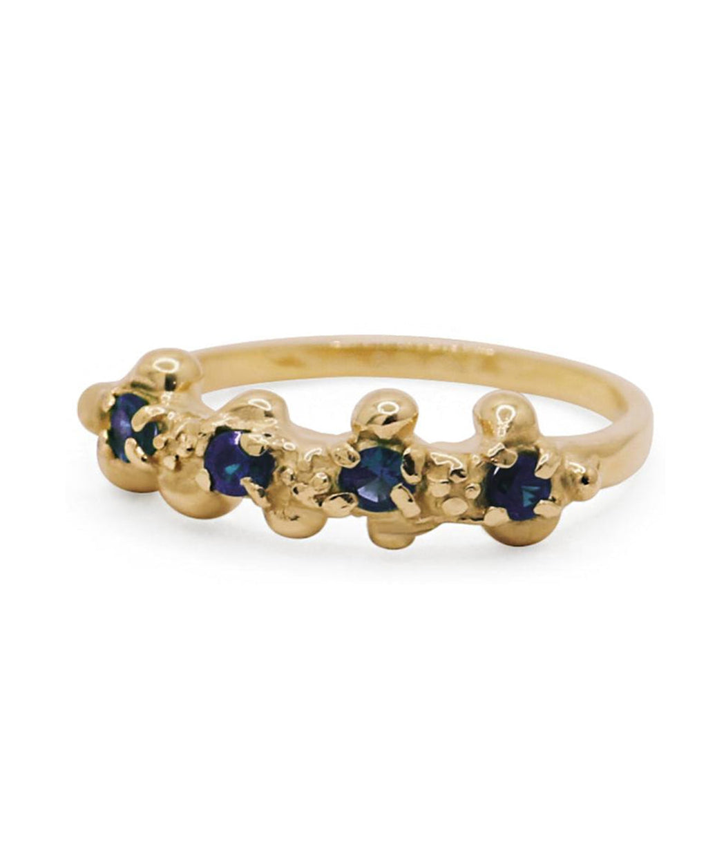 STUDDED SAPPHIRE BAND
