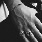 HALF & HALF CHAIN BRACELET