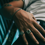 HALF & HALF CHAIN BRACELET