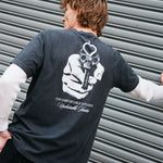 love gun t shirt on model