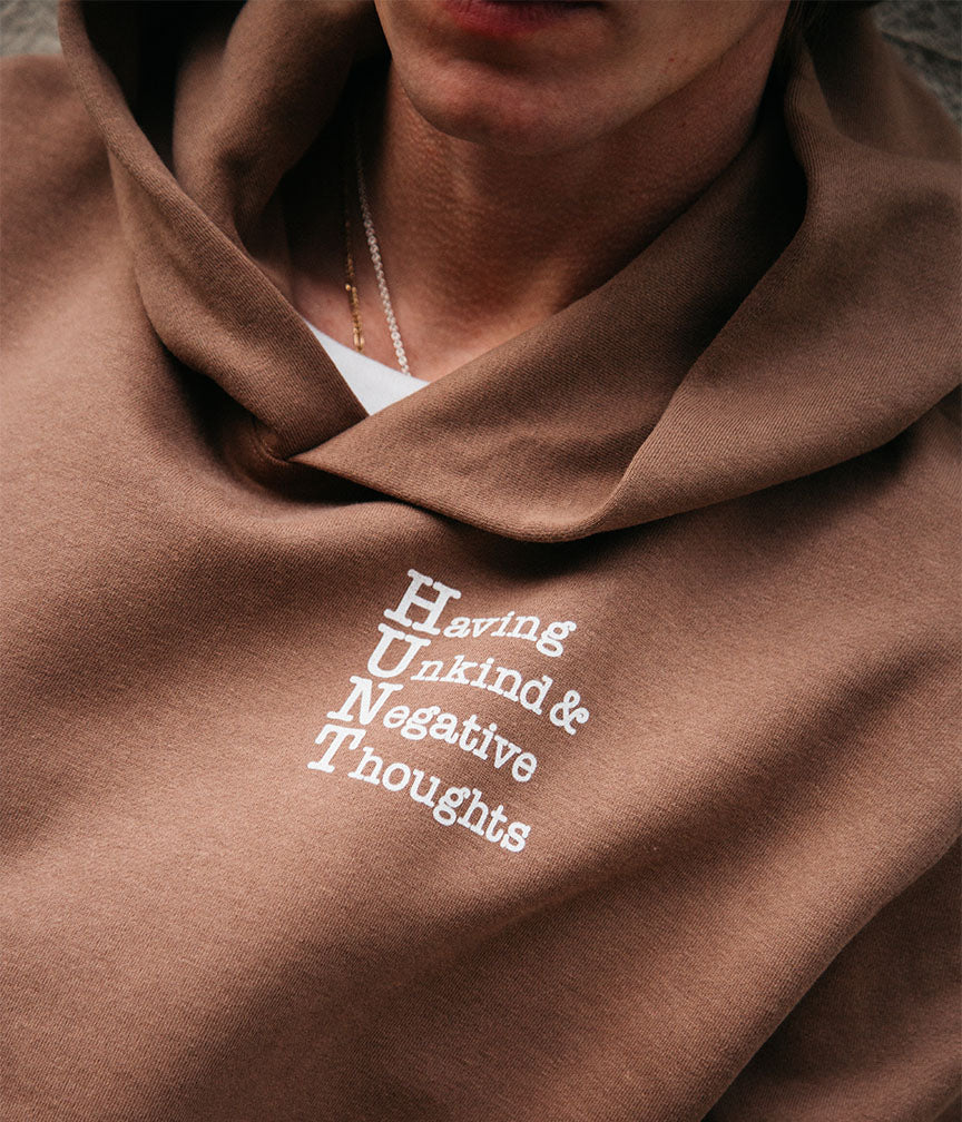 brown oversized hoodie 