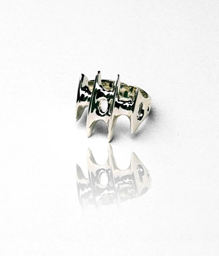 blade ring 4 on white shot on film camera 