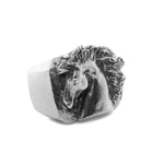 Marble-textured ring on a white background