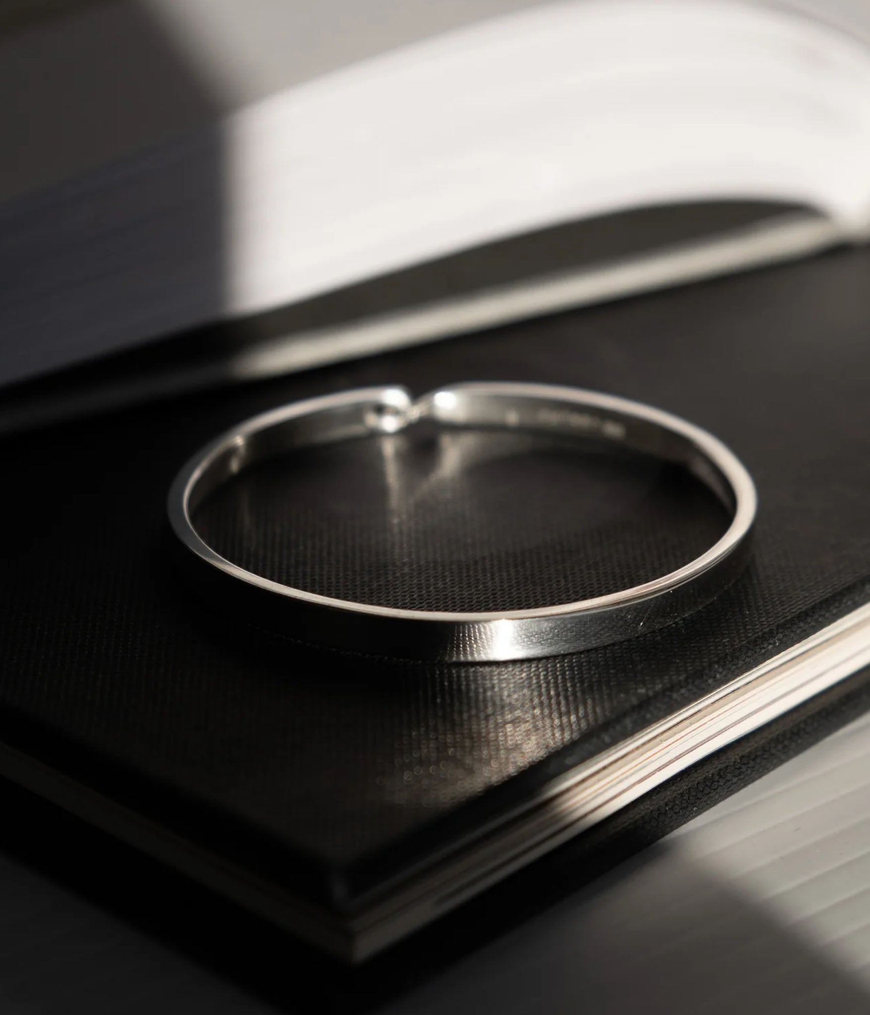 minimalist bracelet in sterling silver 