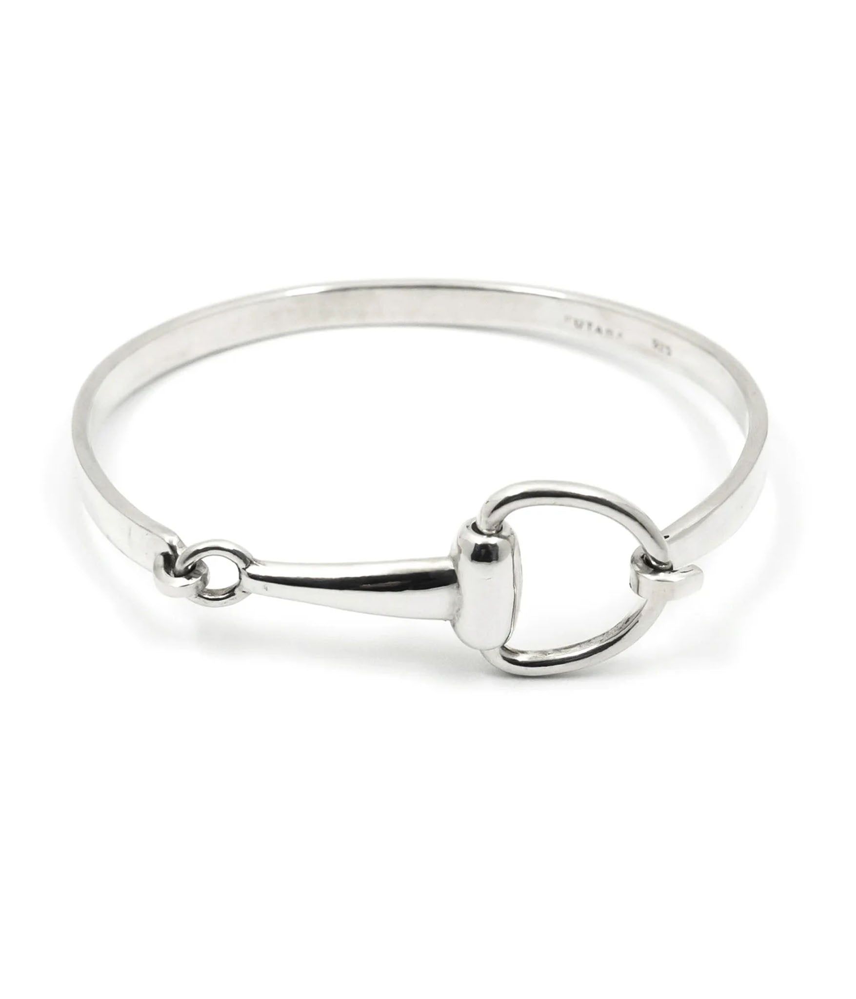 Vintage inspired hinged snaffle bit bracelet