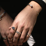 Touch as nails, a strikingly minimalist design defines this bracelet. Its unique and contemporary style serves as a symbol of strength and the celebration of one's individuality