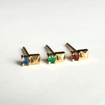 stone options for the Debbie spike stud earrings 