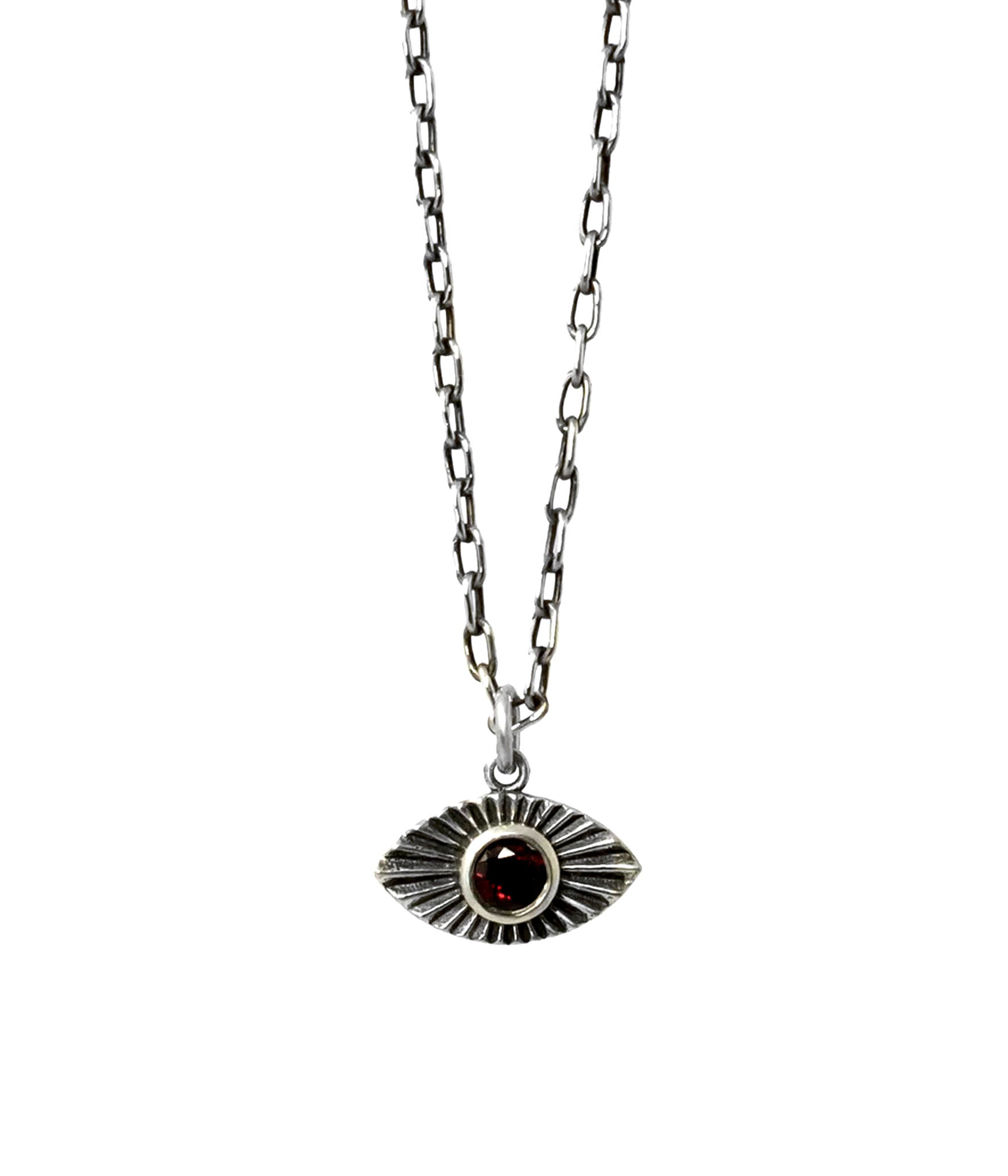 Eye of Protection / Evil Eye Pendant on Rolo Chain.&nbsp; Lightweight and perfect for daily wear.