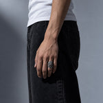 spanish galleon ring on hand