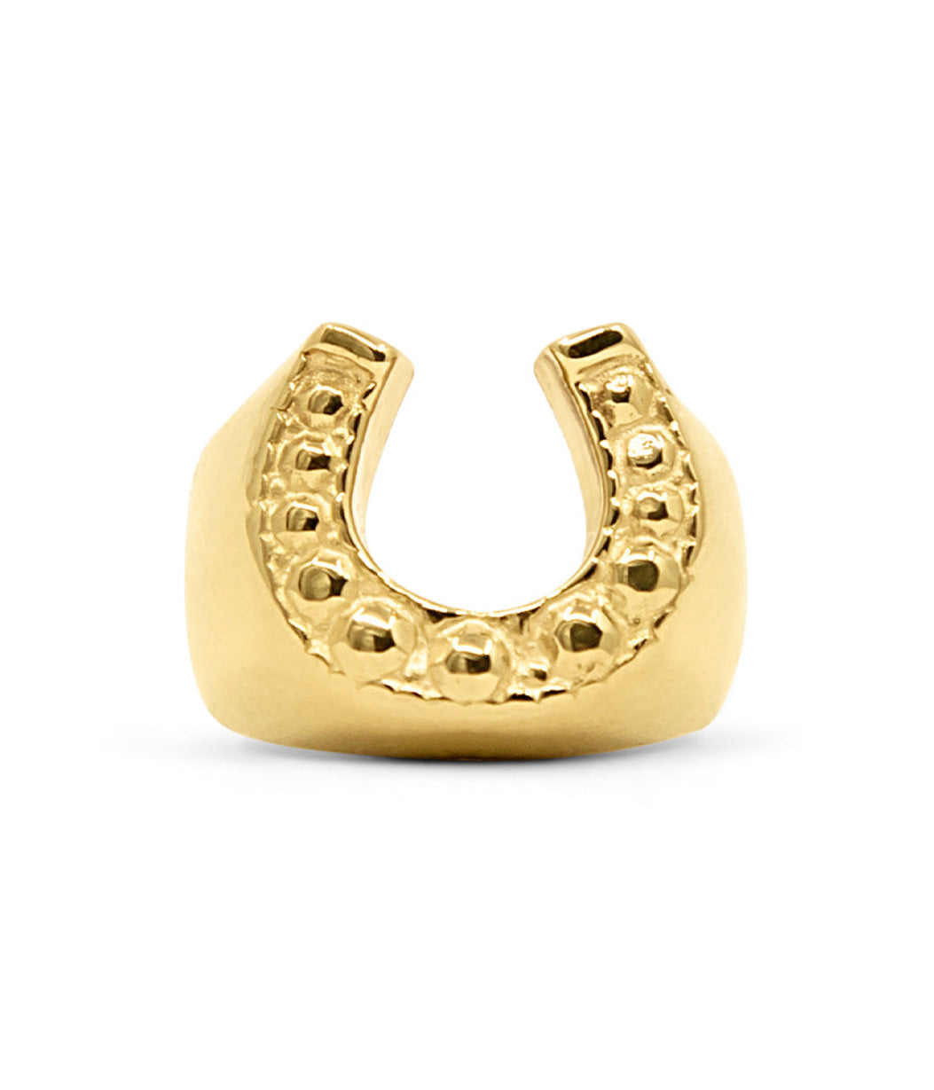 gold horseshoe ring