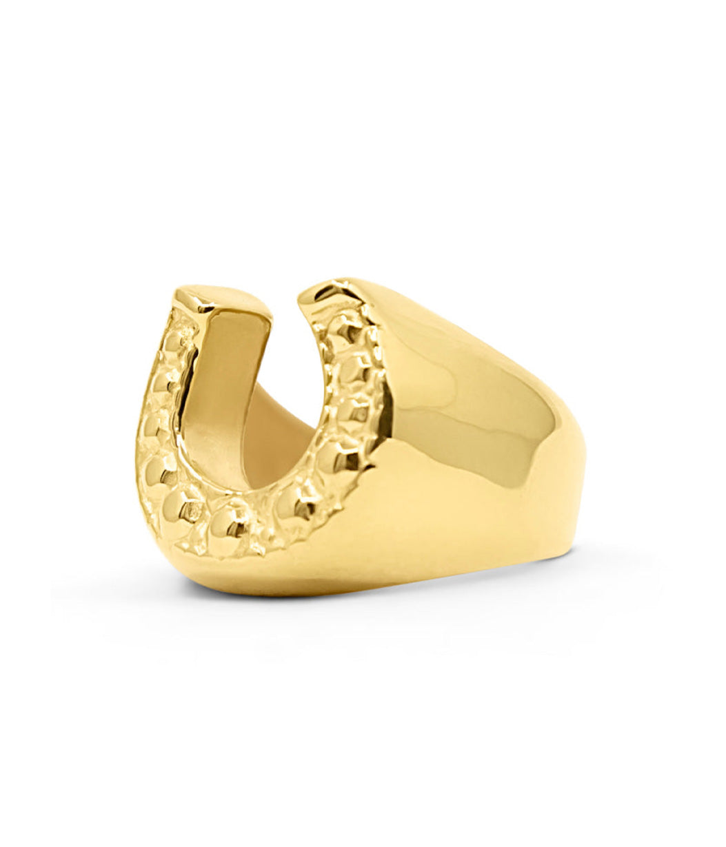 gold horseshoe ring