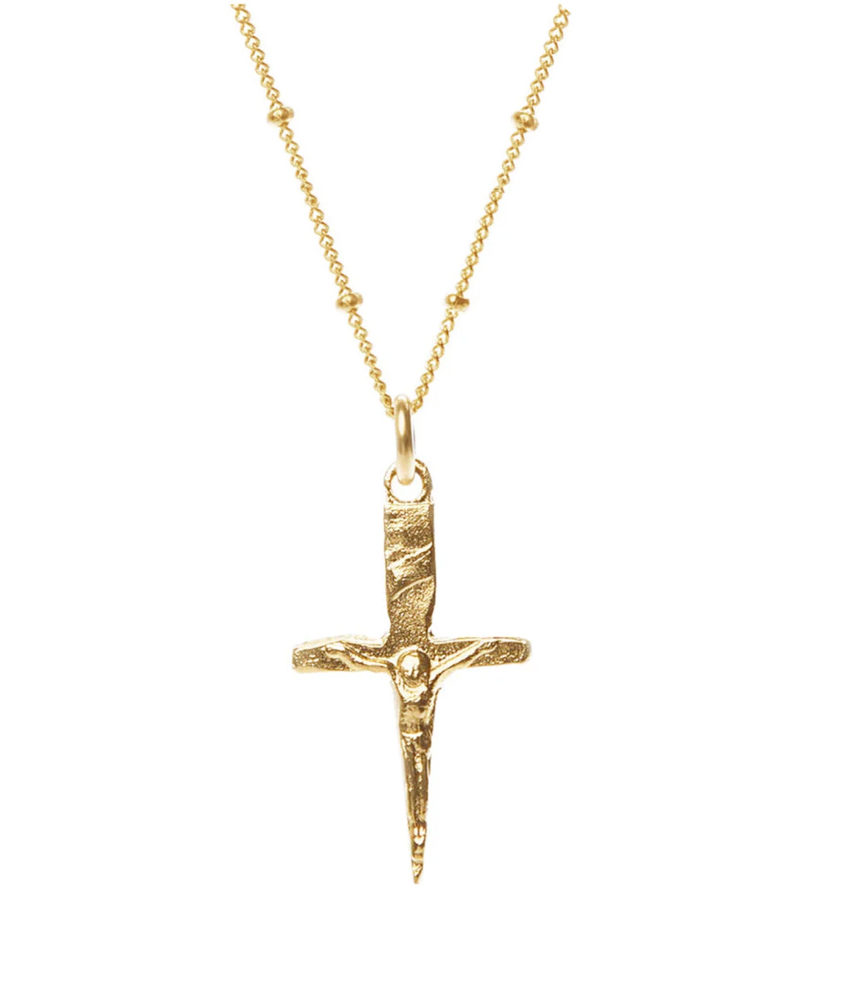 gold mini crucifix dagger 