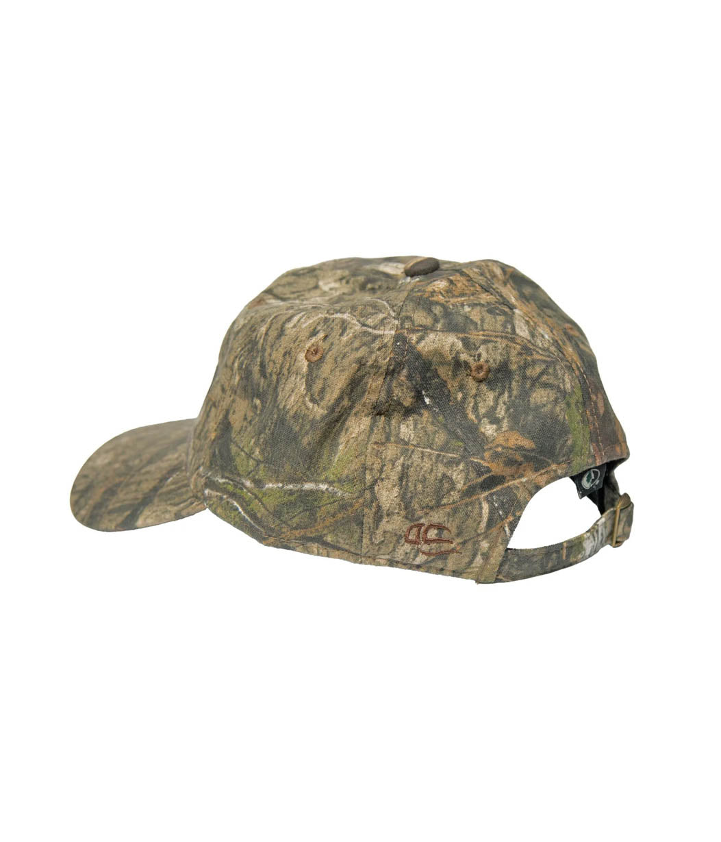 Camouflage baseball cap on a white background