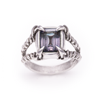 Alexandrite Harpy Ring - Sterling Silver Color-Change Mythical Ring