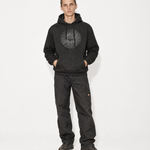 black eye hoodie on model
