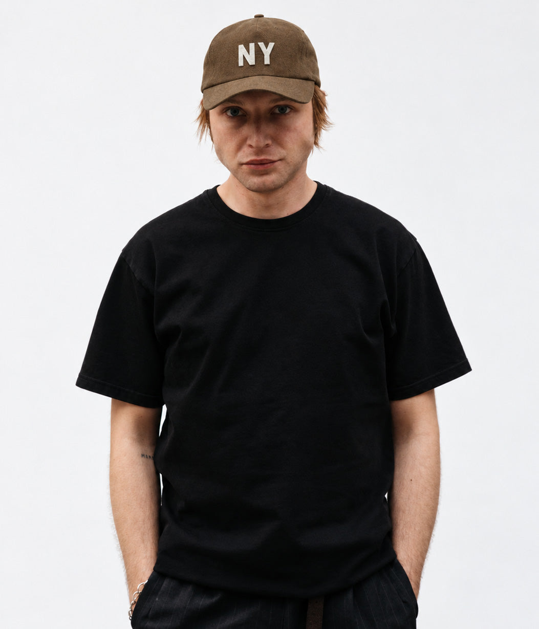 ny linen hat in brown 
