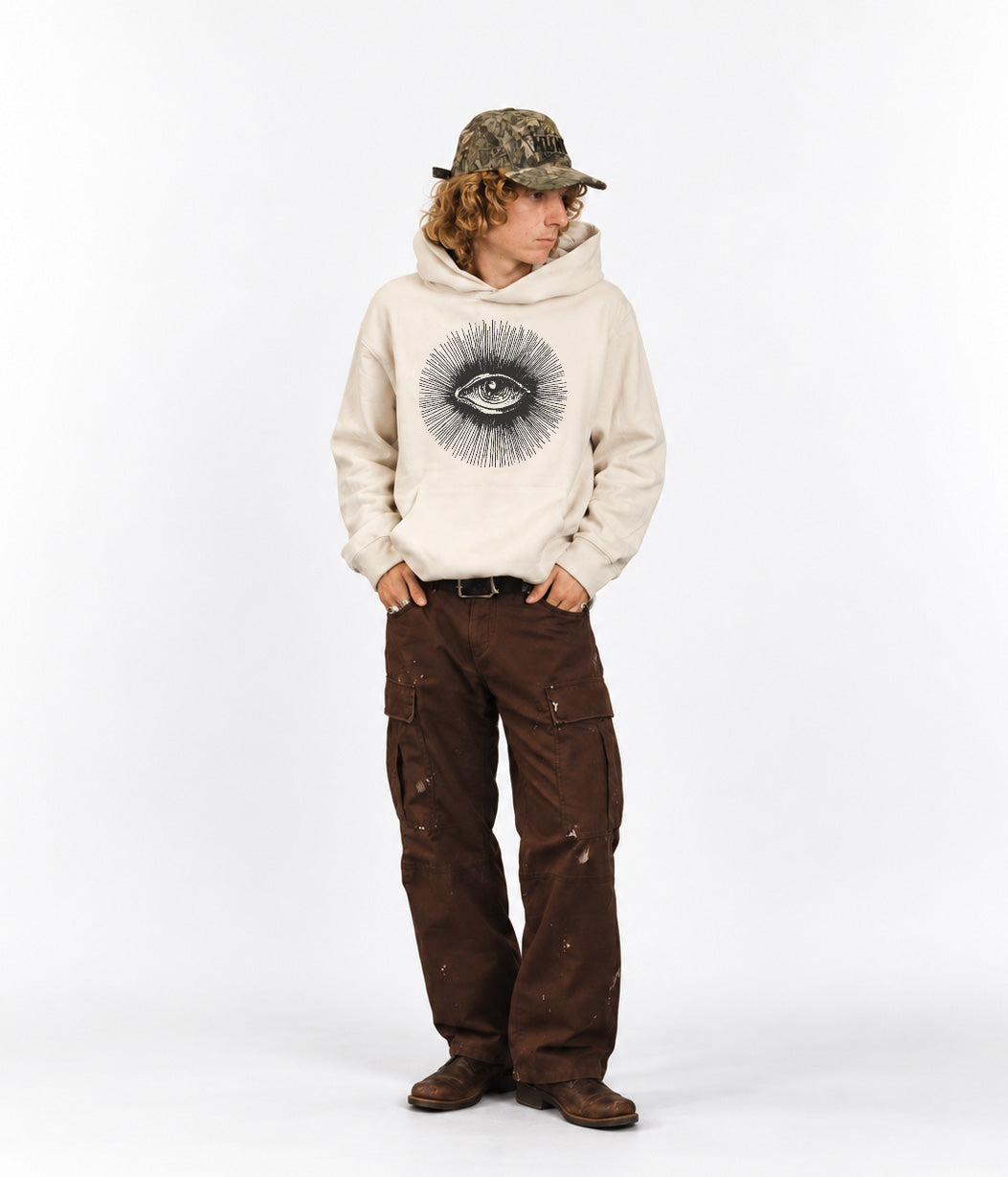 over sized bone hoodie 