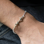 SINGLE LINK BARBED WIRE BRACELET