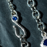 sapphire s hook necklace 