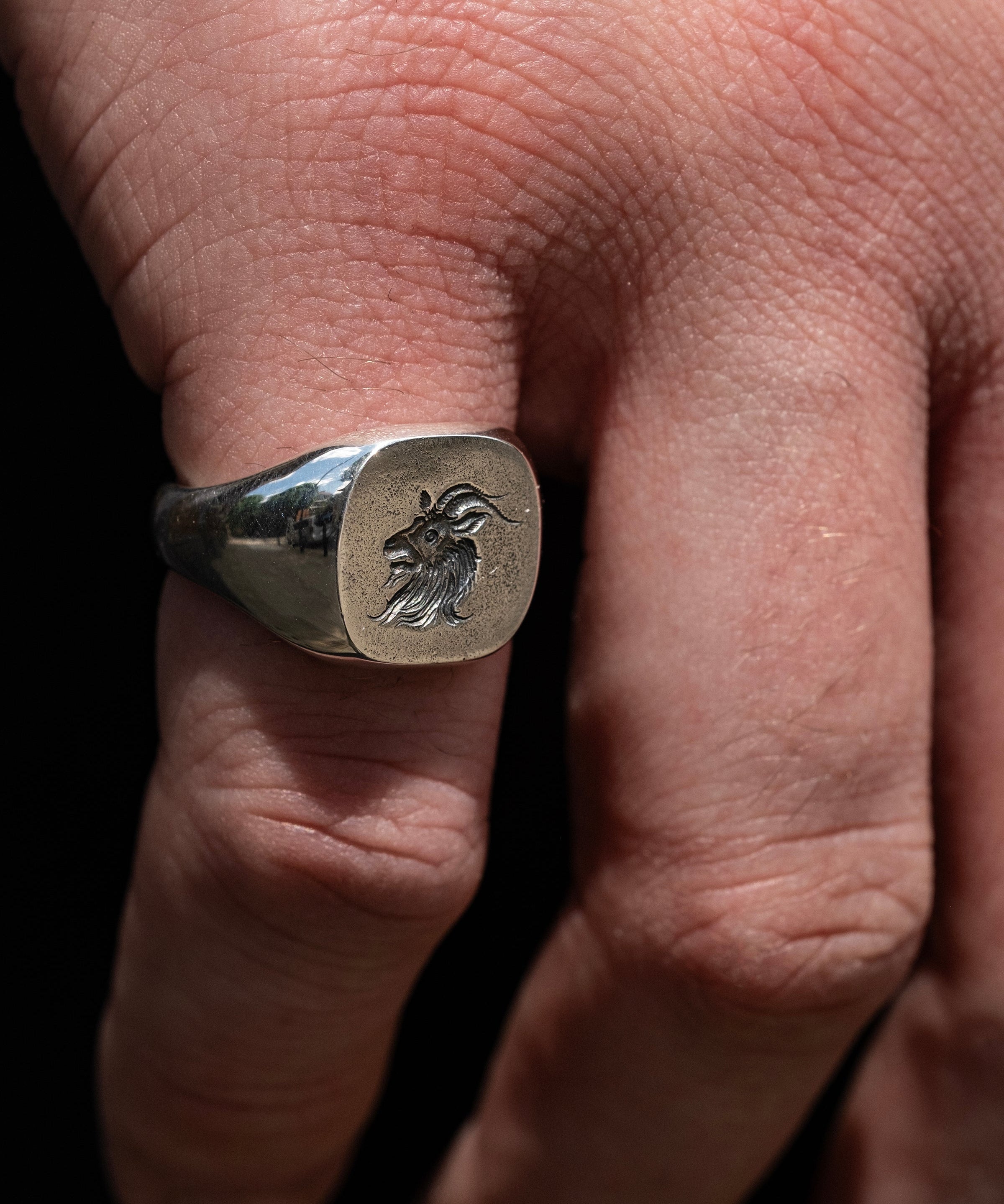 Goat Signet Ring – The Hunt