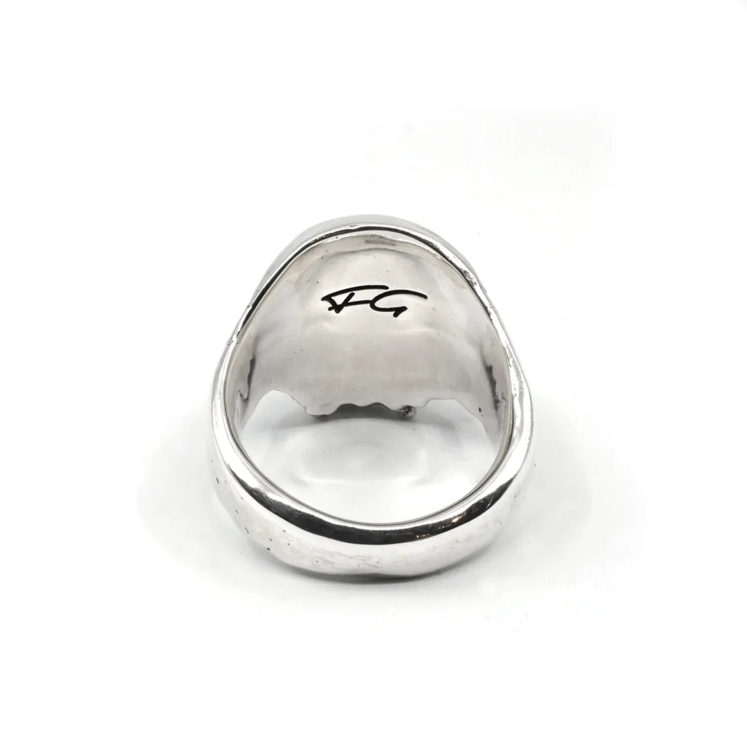 Anatomical Skull With Gemstone Eyes Ring - The Hunt