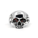Anatomical Skull With Gemstone Eyes Ring - The Hunt