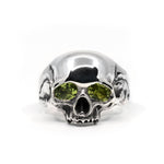 Anatomical Skull With Gemstone Eyes Ring - The Hunt