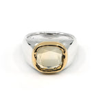 Gold Bezel Smokey Quartz Ring - The Hunt