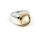 Gold Bezel Smokey Quartz Ring - The Hunt