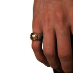 Gold Bezel Smokey Quartz Ring - The Hunt