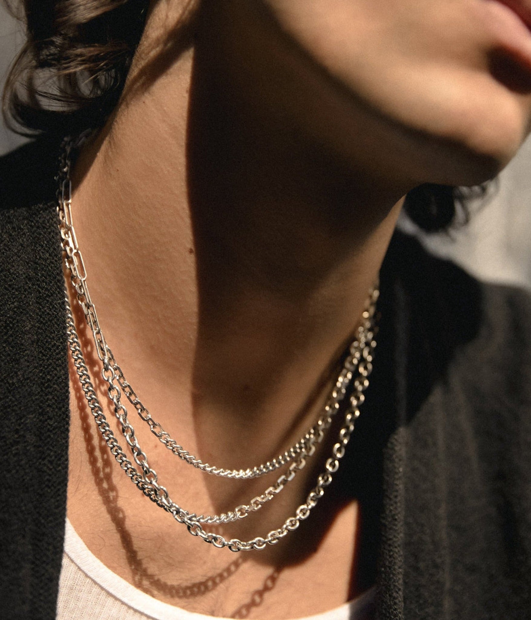 Half & Half Chain Petite Diamond Curb The Hunt