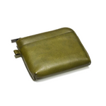 Olive Zippered Leather Wallet – The Hunt