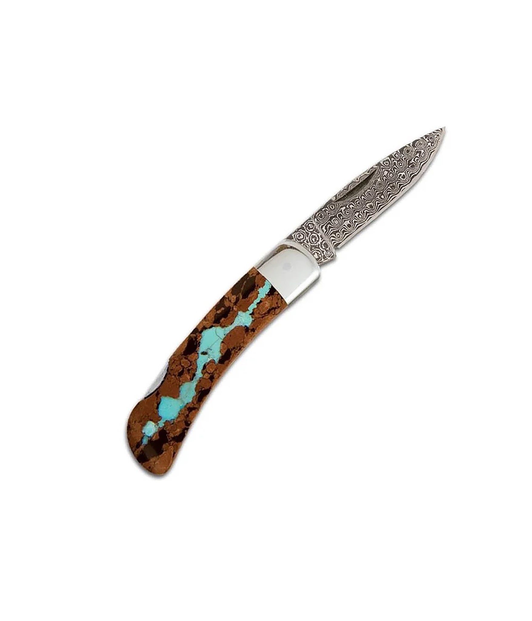 Turquoise Vein Pocket Knife - The Hunt