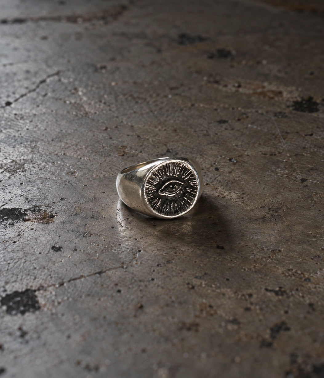 eye signet ring