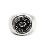 the hunt eye signet ring in sterling silver 